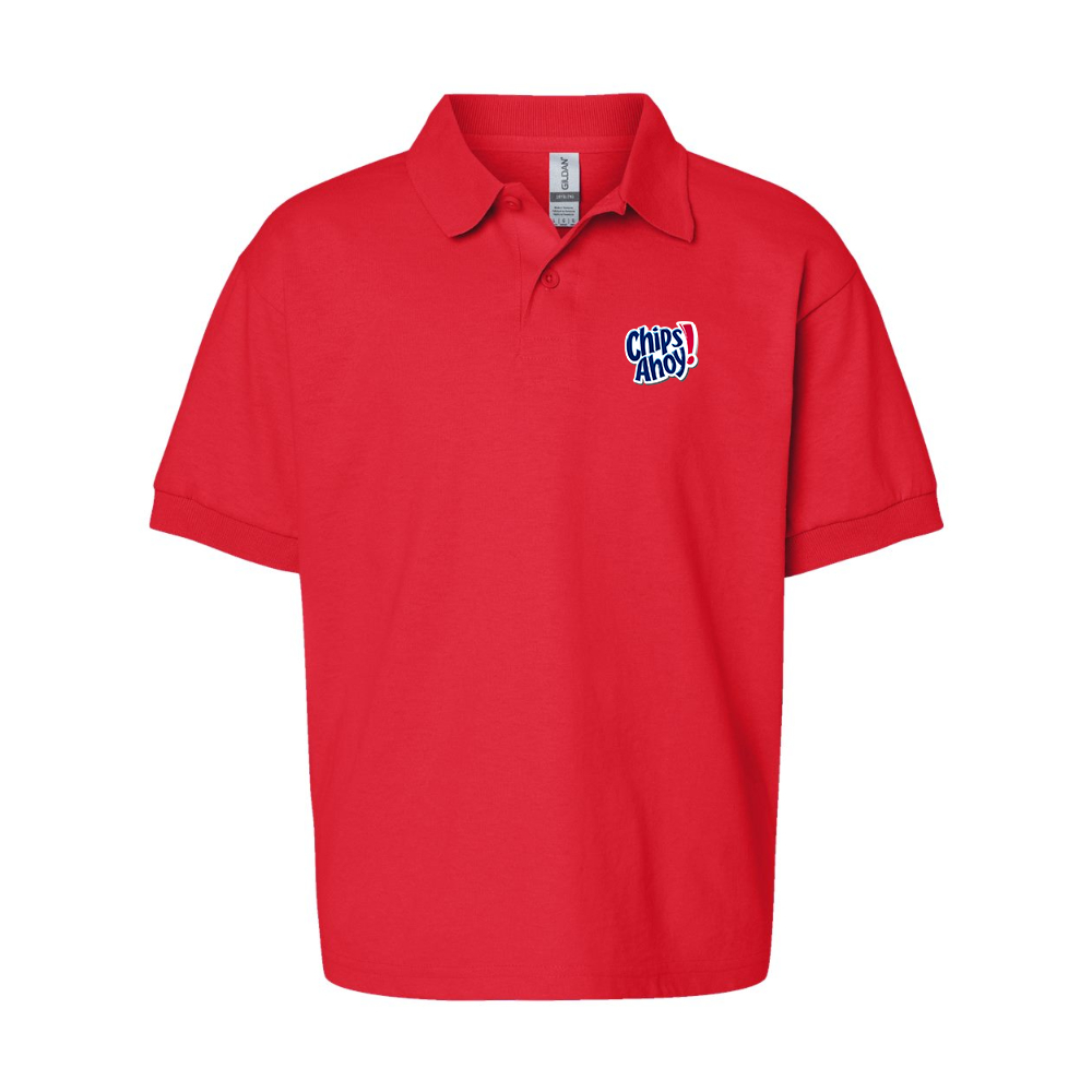 Youth  Chips Ahoy Gildan Dry Blend Jersey Polo