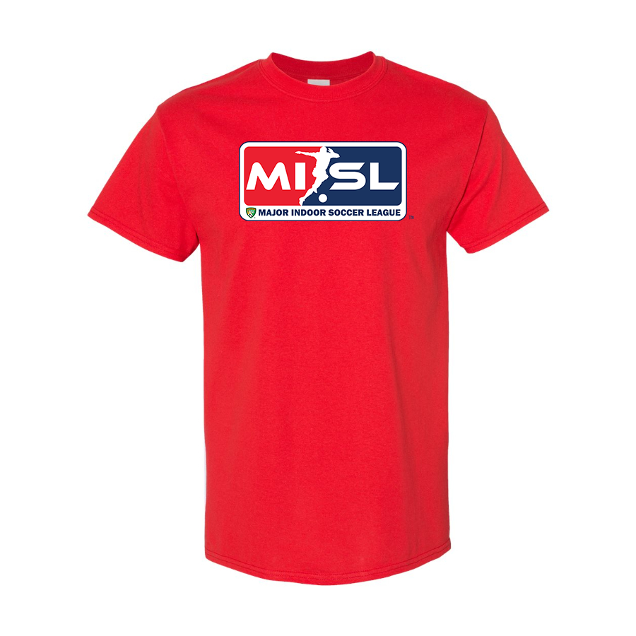 Men's Major Indoor Soccer League Logo Cotton T-Shirt