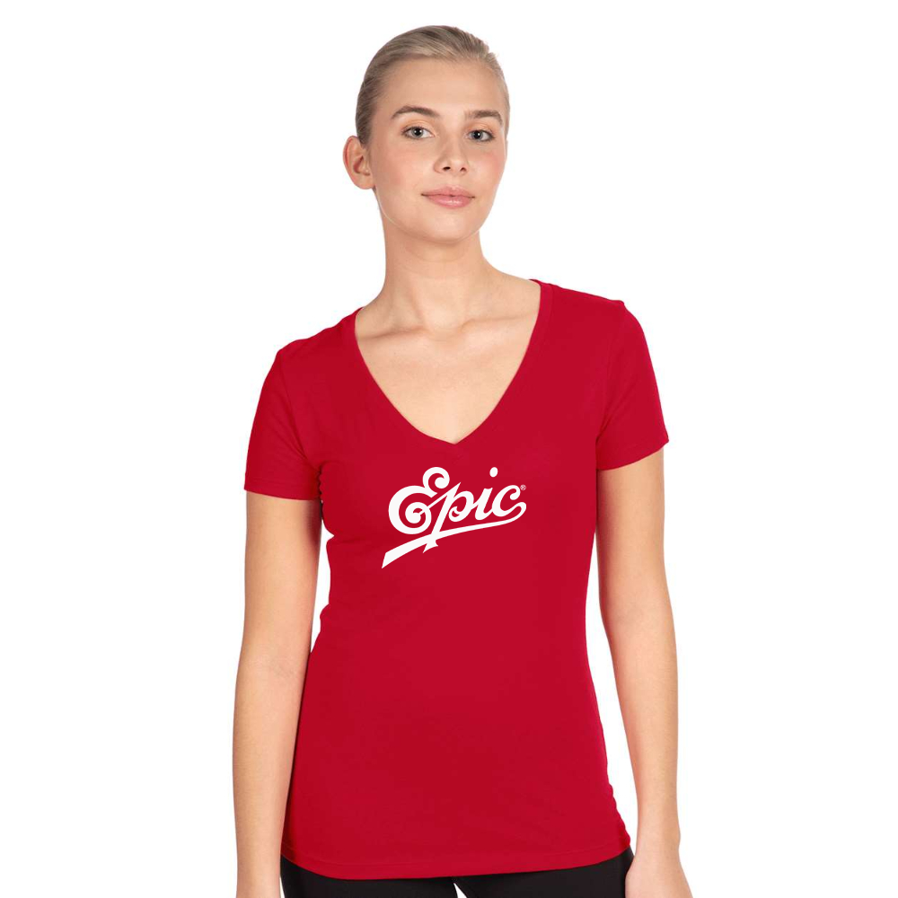 Women's Epic Records Next Level V-Neck T-Shirt