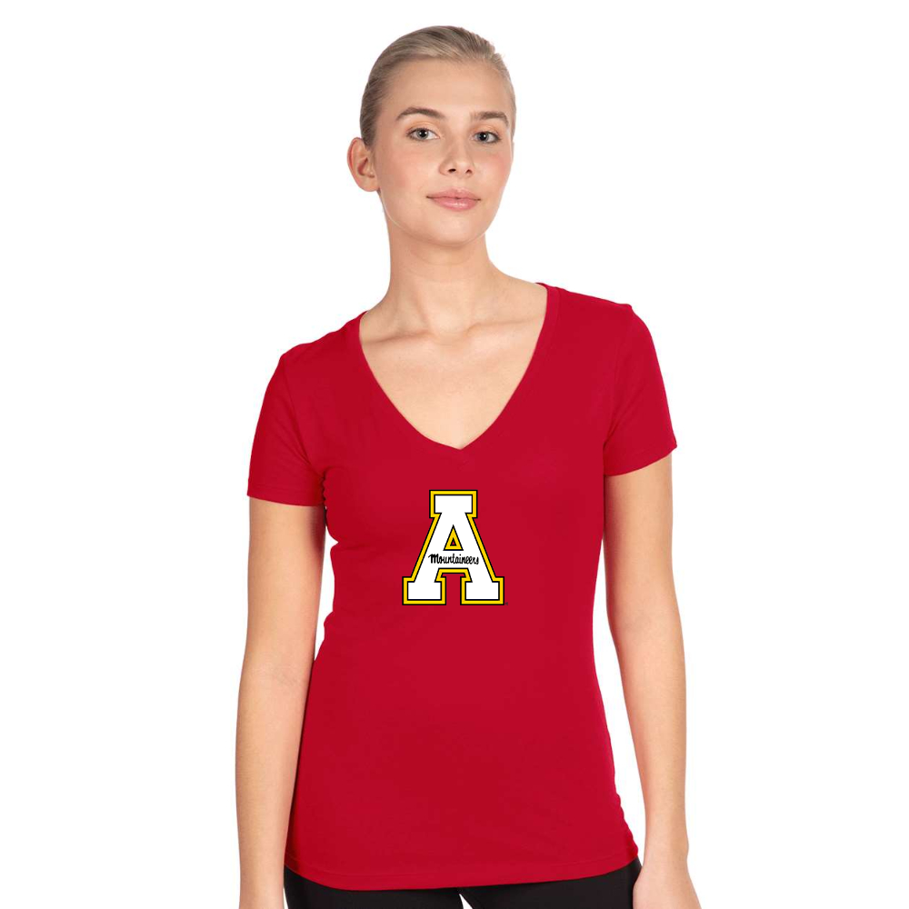 Women's Appalachian State Mountaineers   Next Level V-Neck T-Shirt
