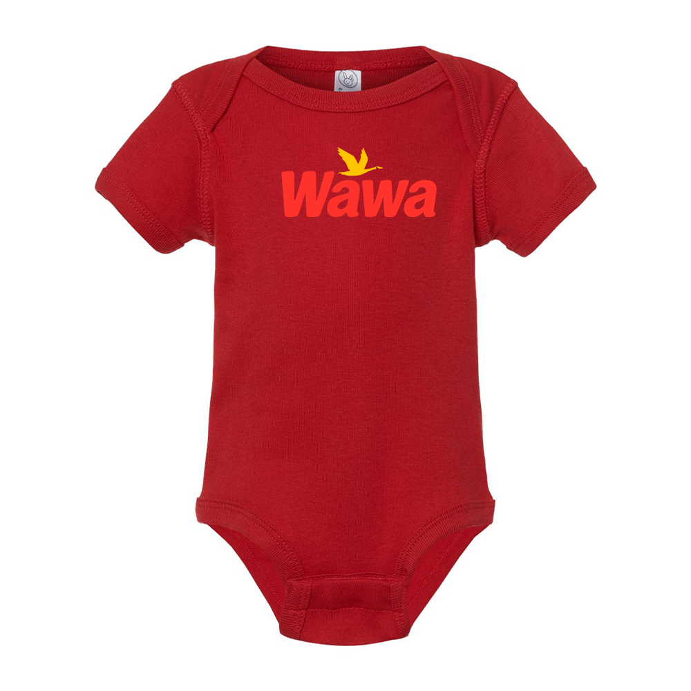 Wawa Gas Station Logo Baby Onesie Romper