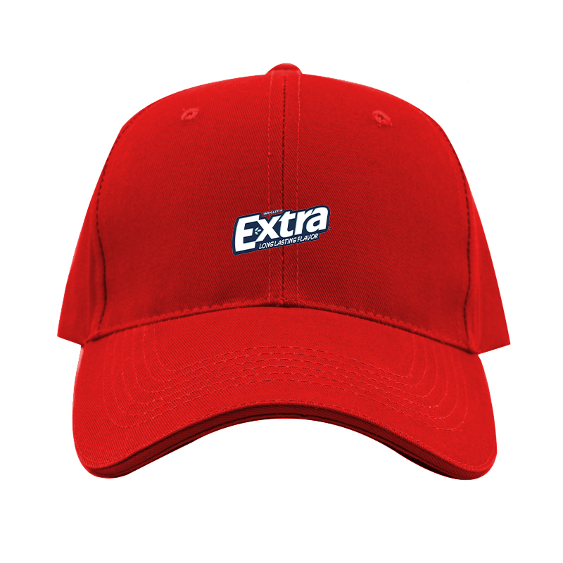 Extra Gum Logo  Dad Baseball Cap Hat