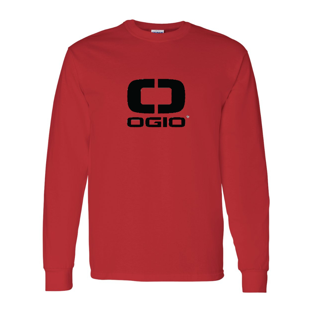 Men's Ogio Vertical   Gildan Heavy Cotton Long Sleeve T-Shirt
