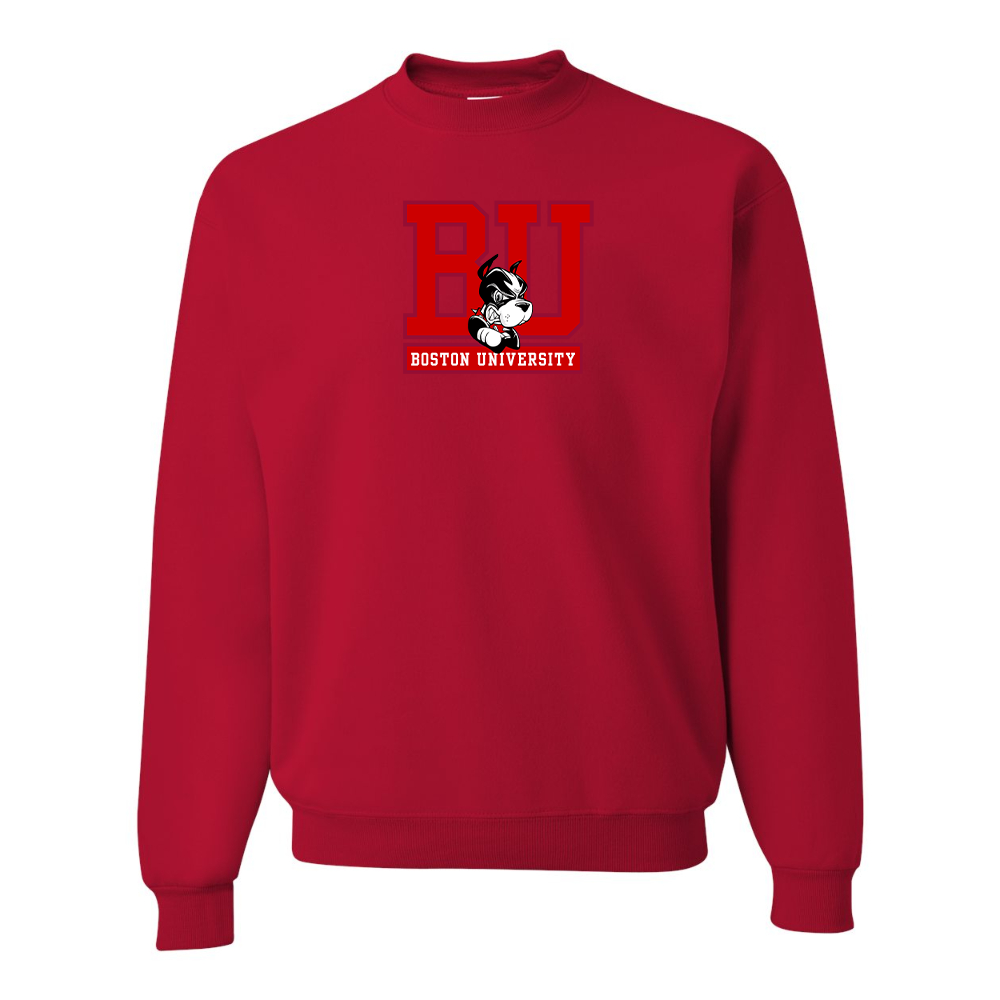 Men's Boston University Terriers JERZEES NuBlend Crewneck Sweatshirt