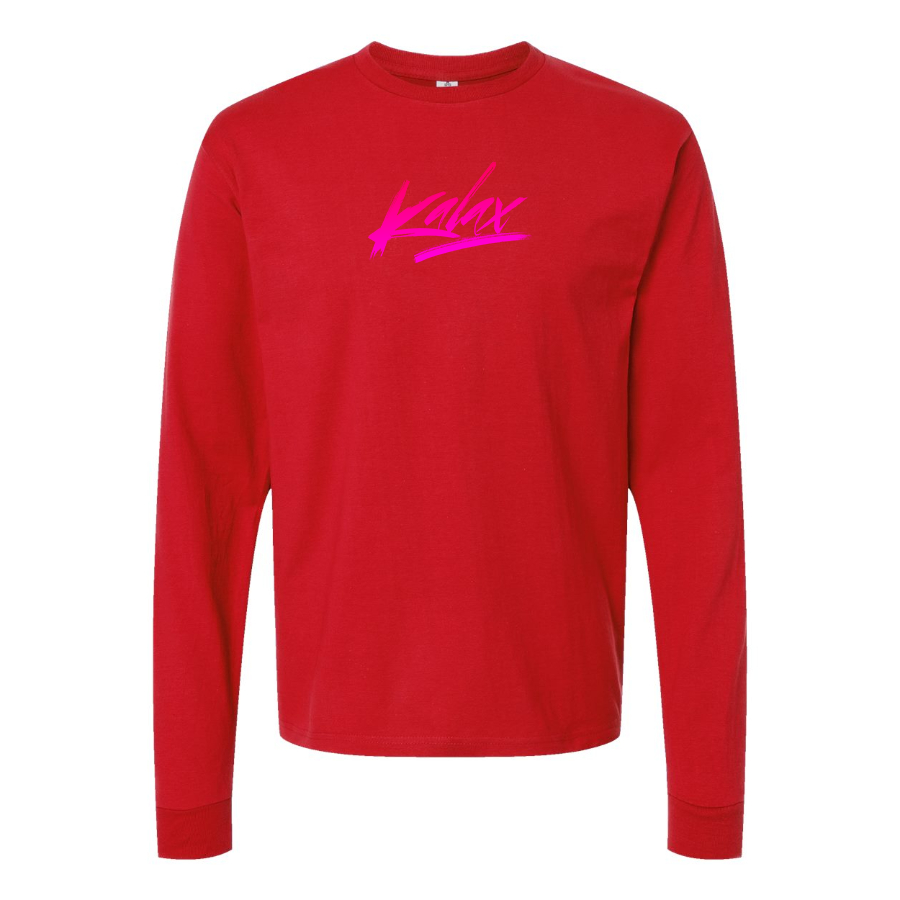 Men's  Kalax Logo  Cotton Long Sleeve T-Shirt