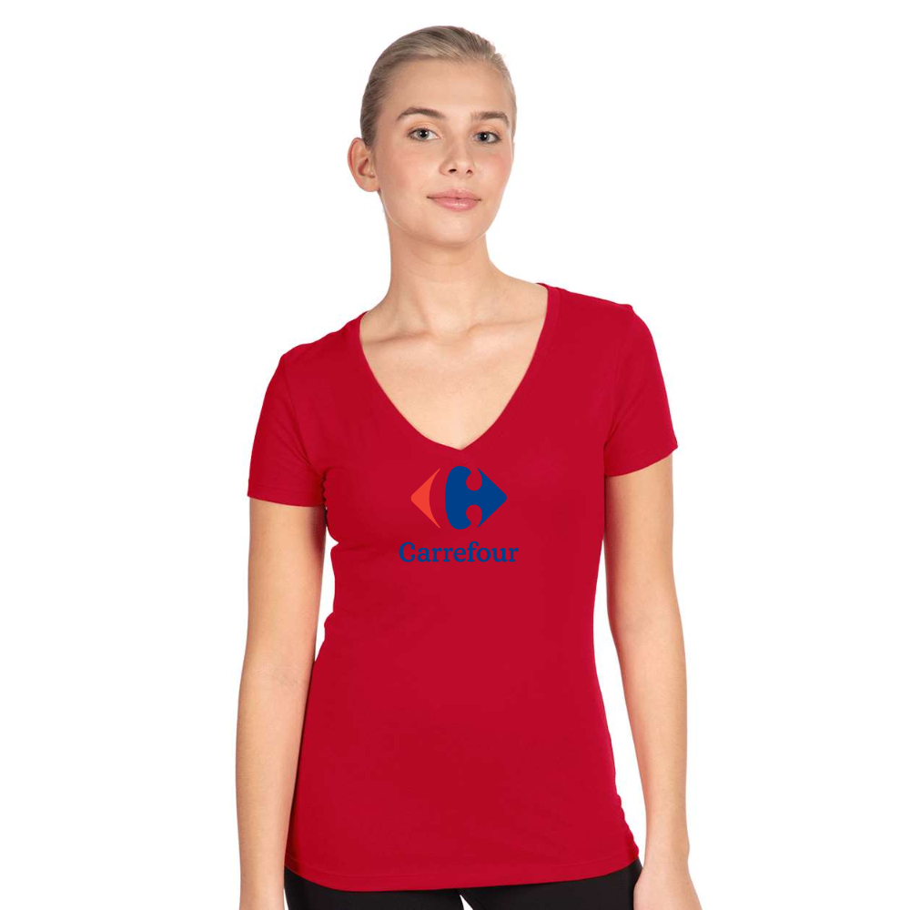Women's Carrefour  Next Level V-Neck T-Shirt