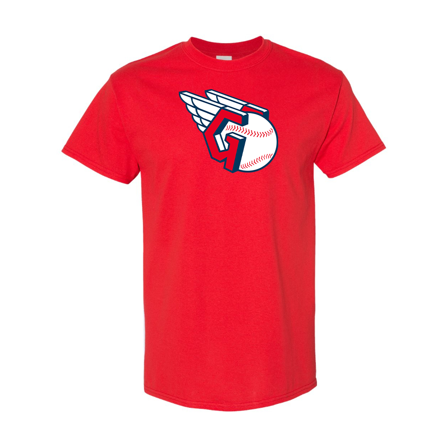 Men's Cleveland Guardians   Logo Cotton T-Shirt