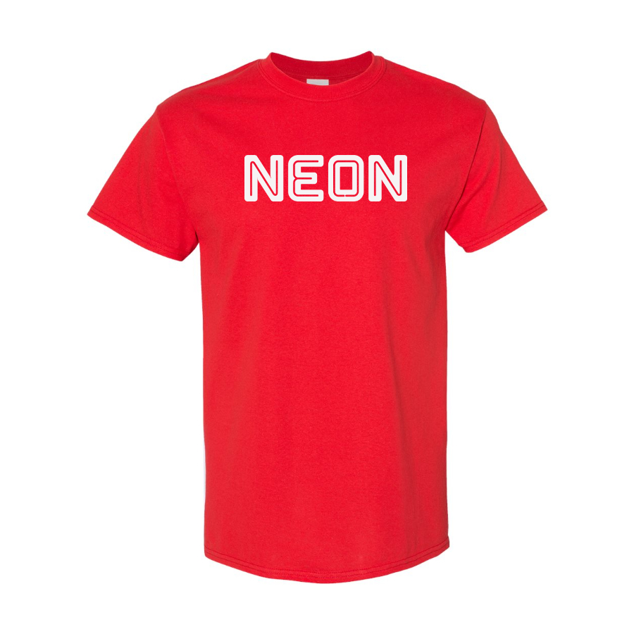 Men's  Neon Logo Cotton T-Shirt