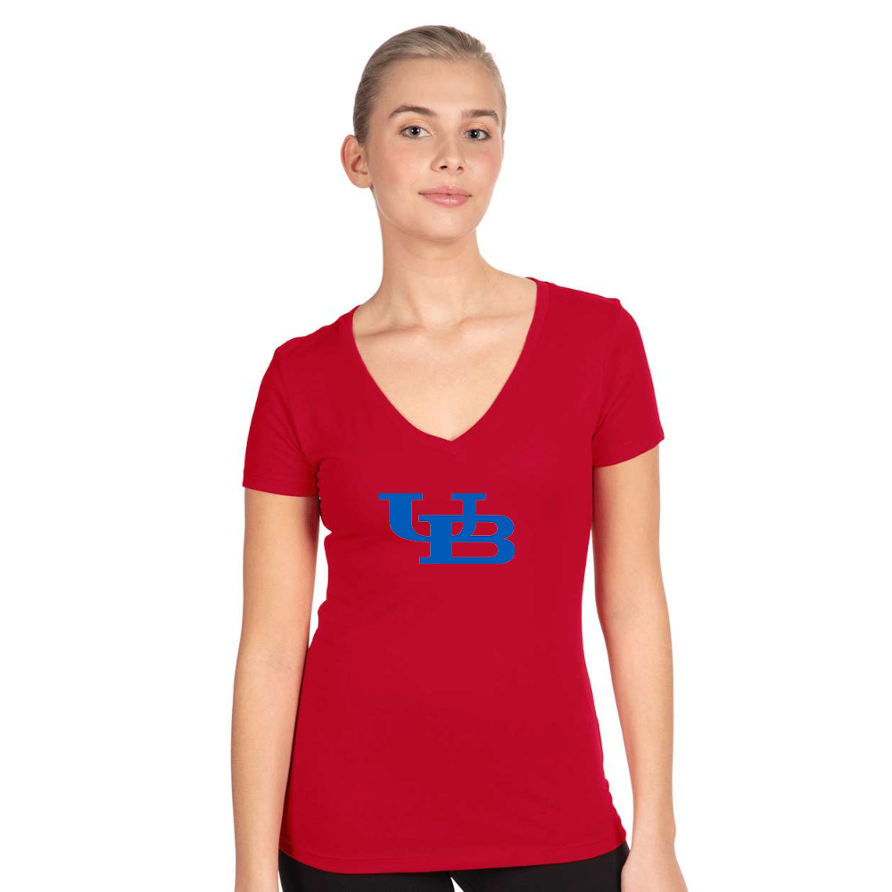 Women's Buffalo Bulls  Next Level V-Neck T-Shirt