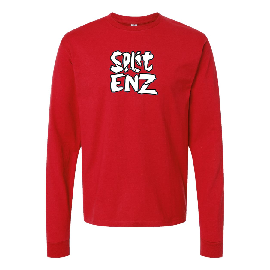 Men's Split Enz Logo  Cotton Long Sleeve T-Shirt