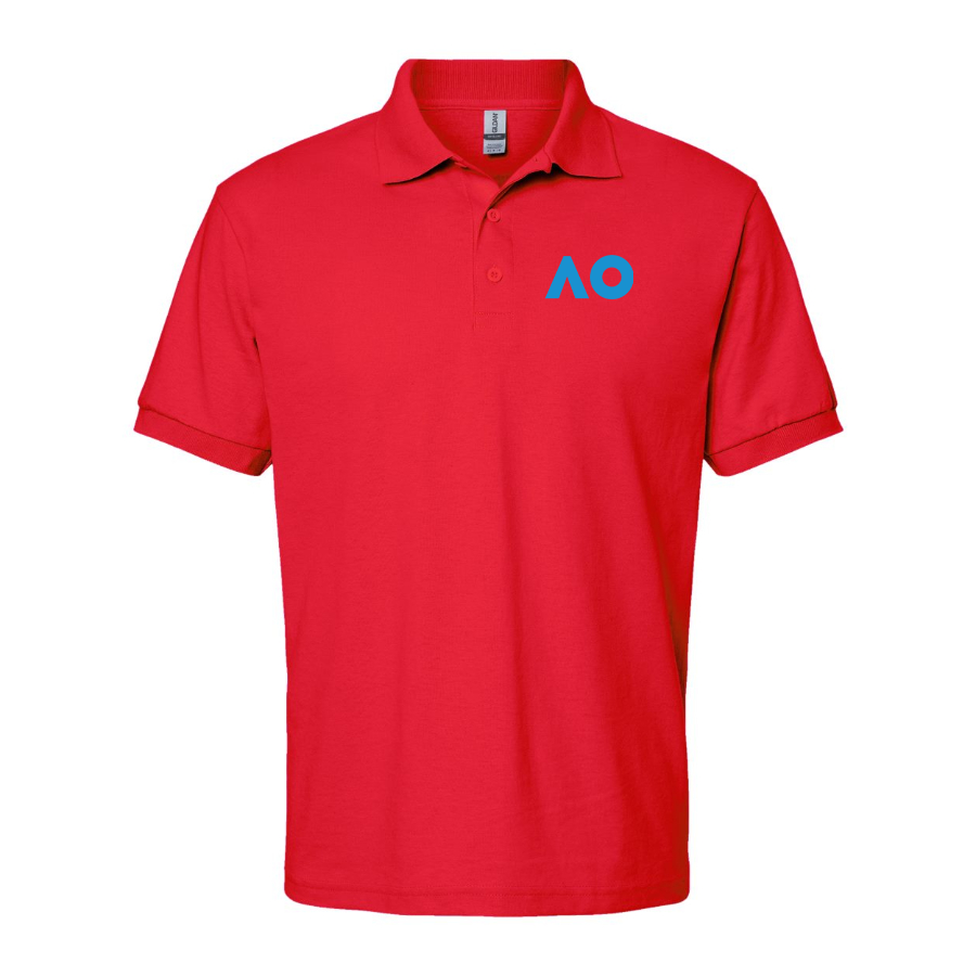 Men's Australian Open Logo Dry Blend Polo
