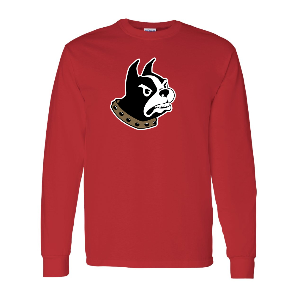 Men's Woffrd Terriers  Gildan Heavy Cotton Long Sleeve T-Shirt