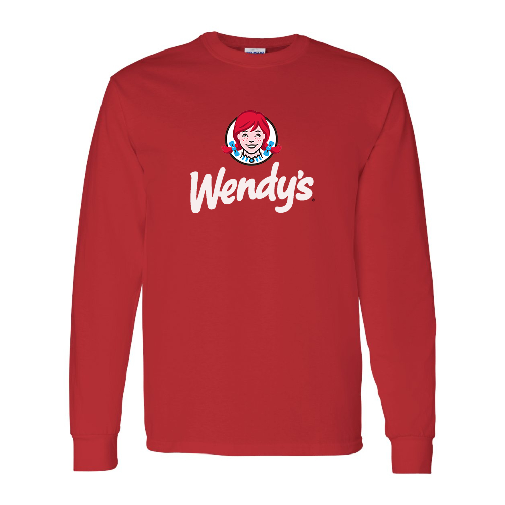 Men's Wendy_s  Gildan Heavy Cotton Long Sleeve T-Shirt