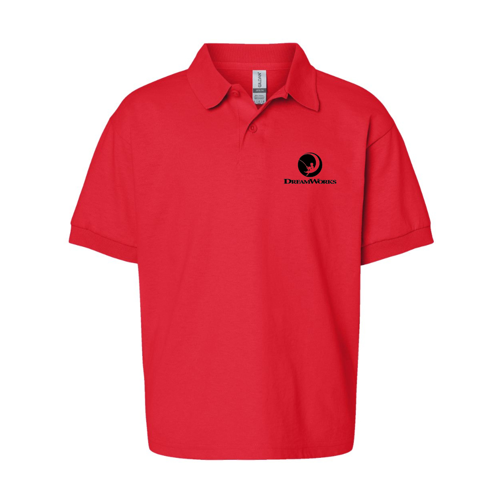 Youth  Dreamworks  Gildan Dry Blend Jersey Polo