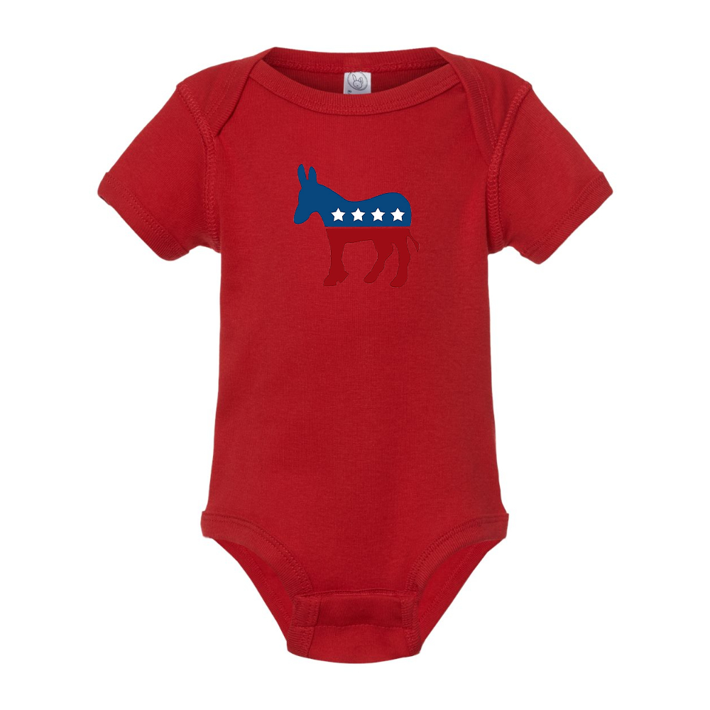 Democrat Election Symbol Rabbit Skins Infant Baby Rib Bodysuit