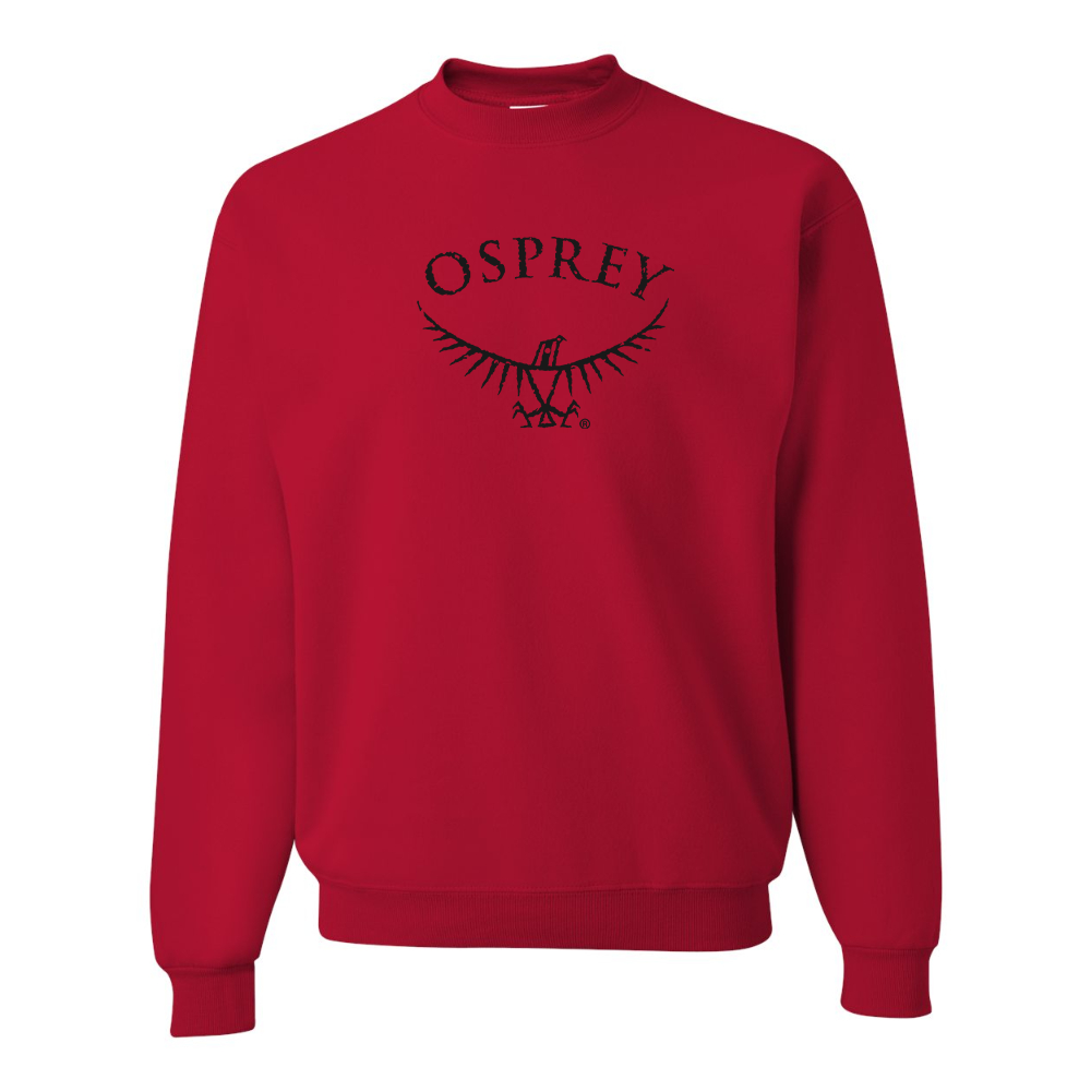 Men's  Osprey Black JERZEES NuBlend Crewneck Sweatshirt