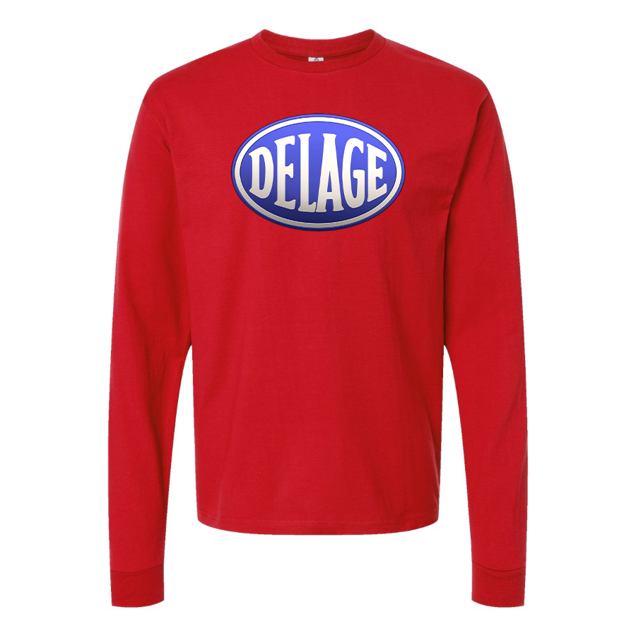 Men's Delage  Logo Cotton Long Sleeve T-Shirt