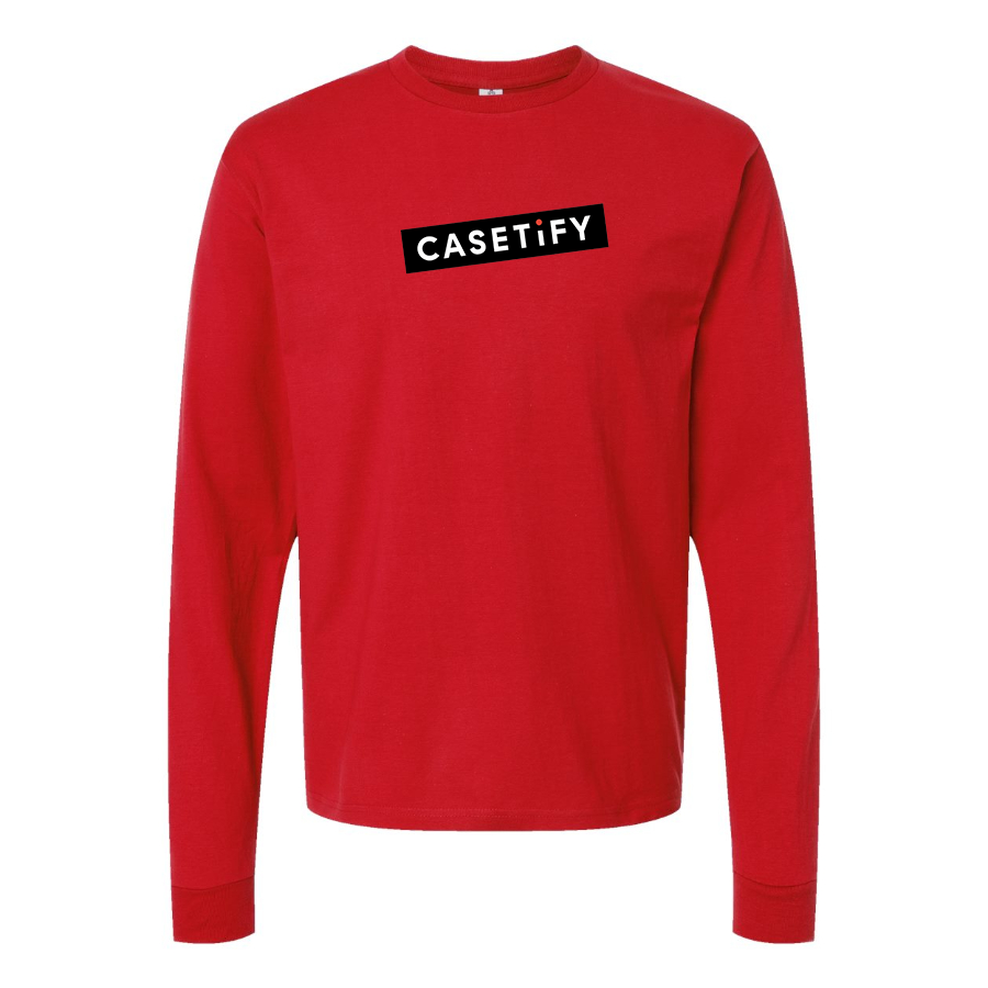 Men's Casetify Logo Cotton Long Sleeve T-Shirt
