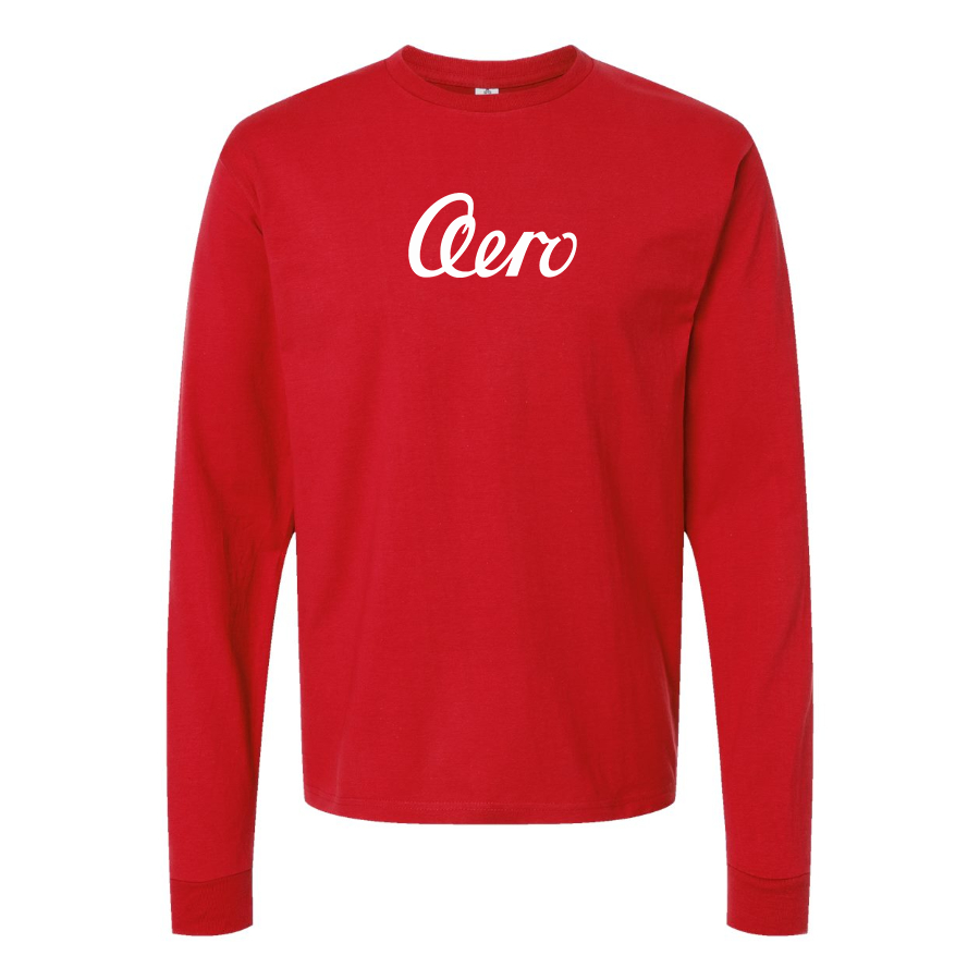 Men's Aero   Logo Cotton Long Sleeve T-Shirt