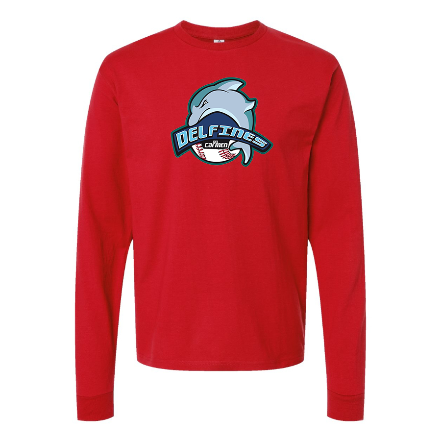Men's Carmen Delfines Logo Cotton Long Sleeve T-Shirt