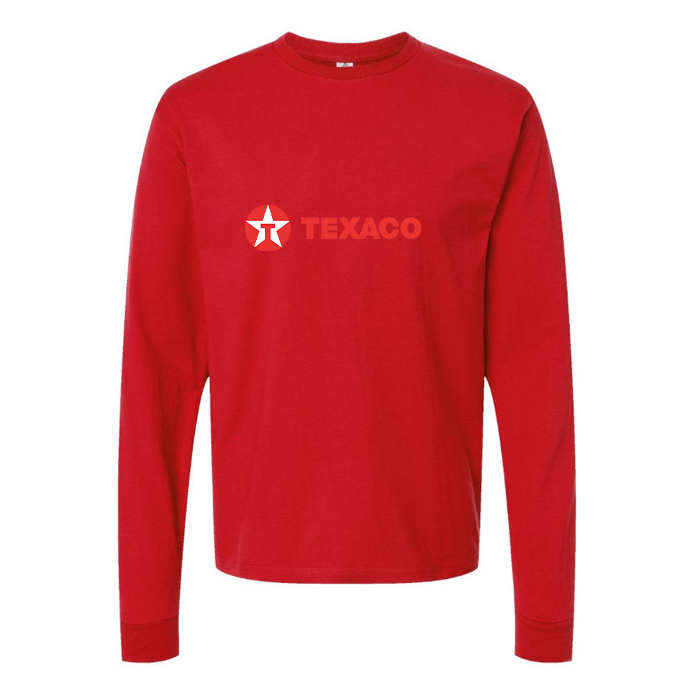 Men's Texaco Logo Cotton Long Sleeve T-Shirt