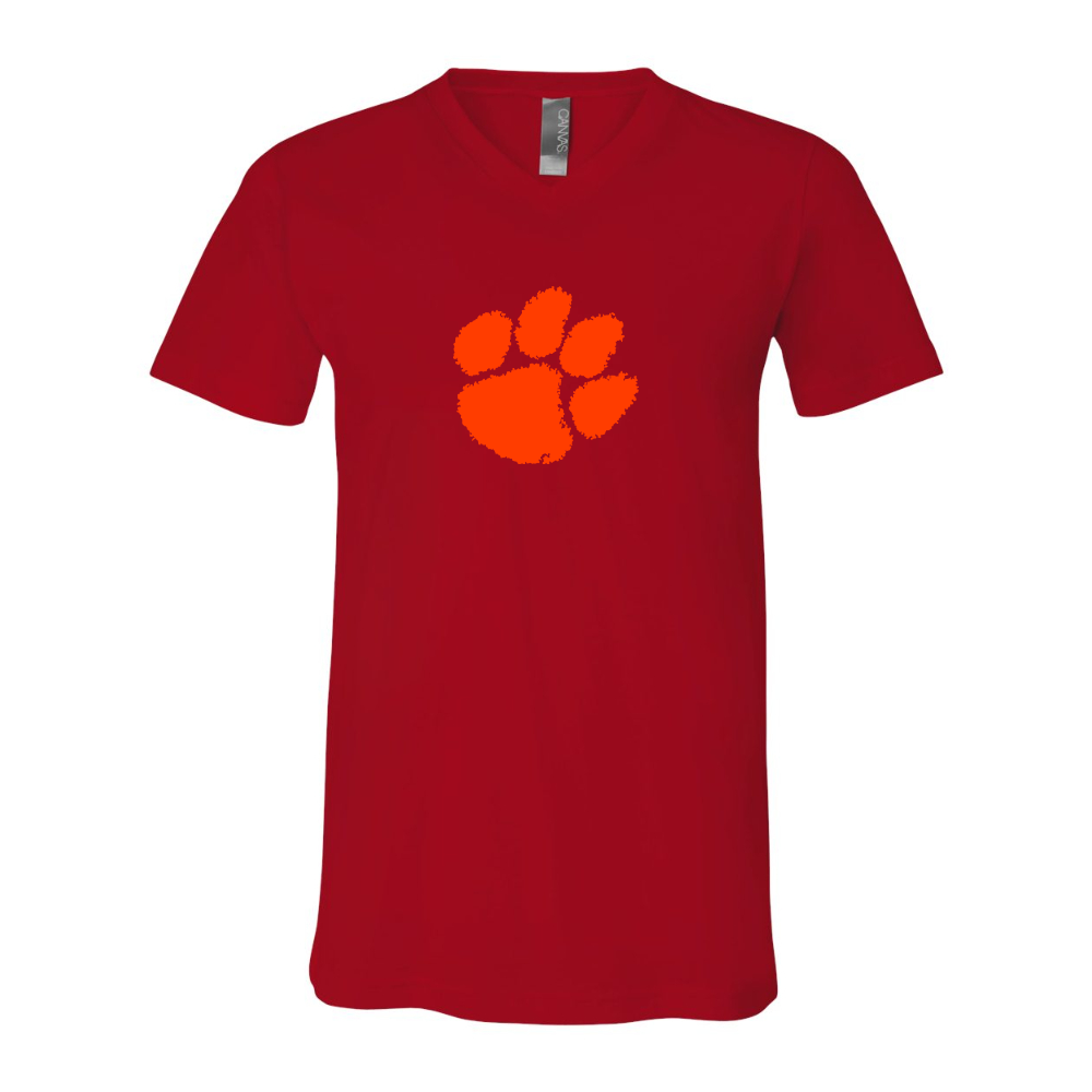 Clemson Tigers  BELLA  CANVAS - Jersey V-Neck T-Shirt