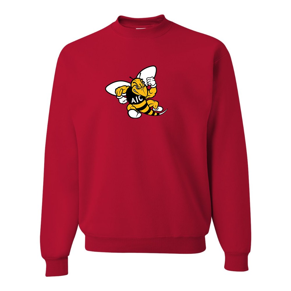 Men's AIC Yellow Jackets  JERZEES NuBlend Crewneck Sweatshirt