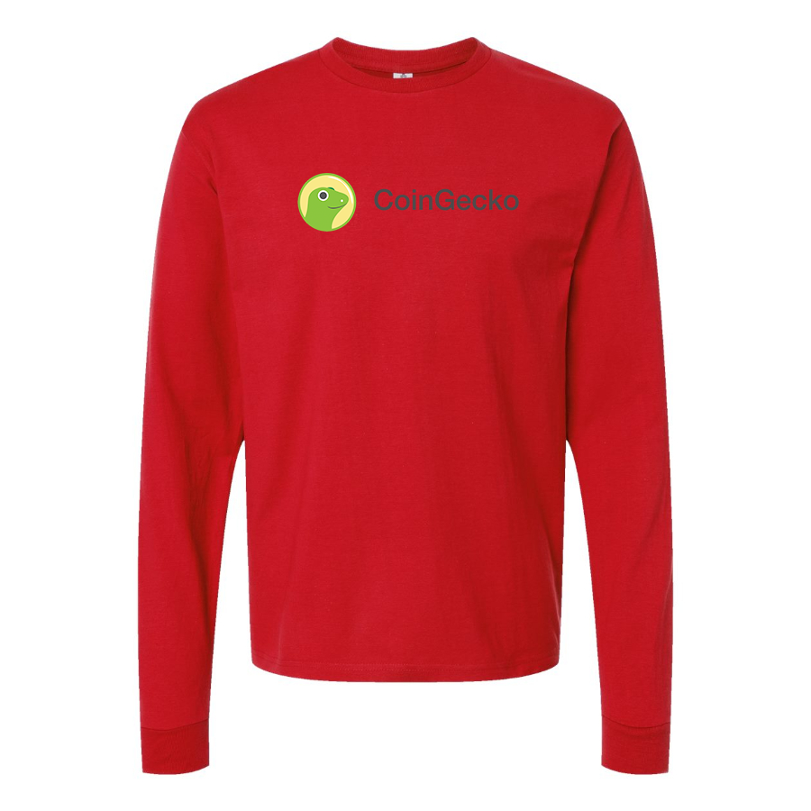 Men's CoinGecko Logo Cotton Long Sleeve T-Shirt