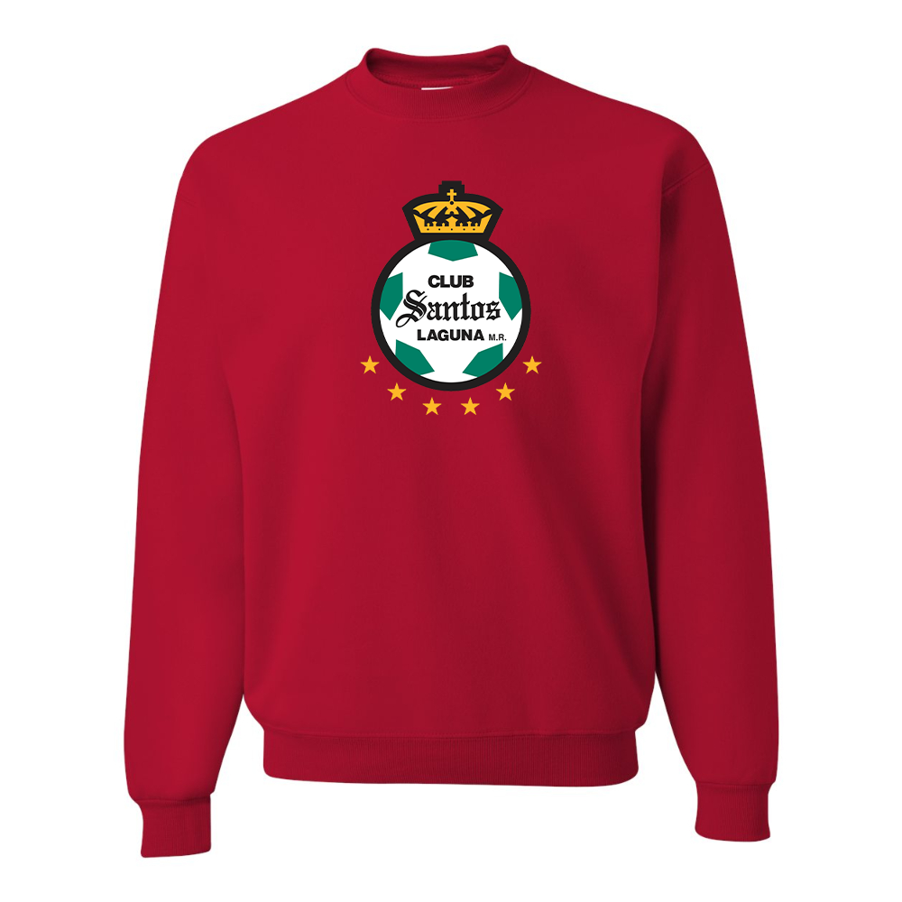 Men's Santos Laguna Soccer  JERZEES NuBlend Crewneck Sweatshirt