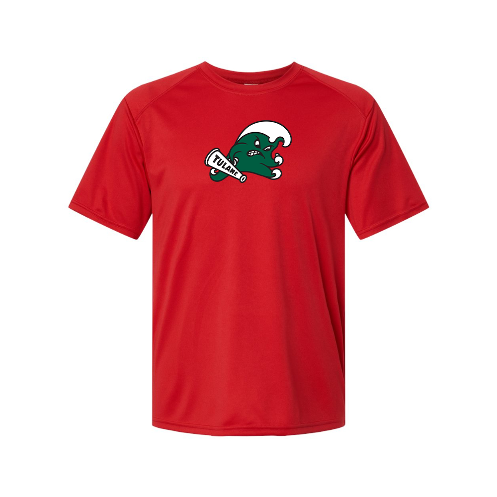 Men's Tulane Green Wave Logo   Performance T-Shirt