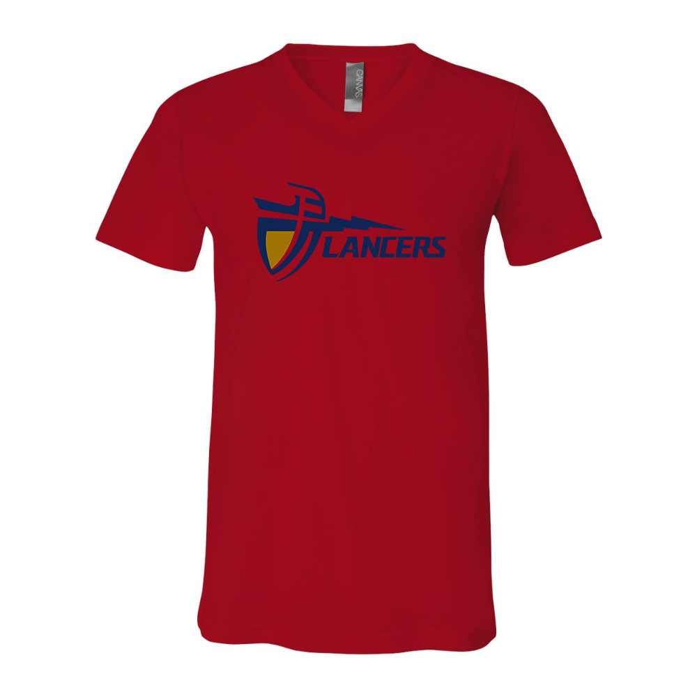 California Baptist Lancers BELLA  CANVAS - Jersey V-Neck T-Shirt