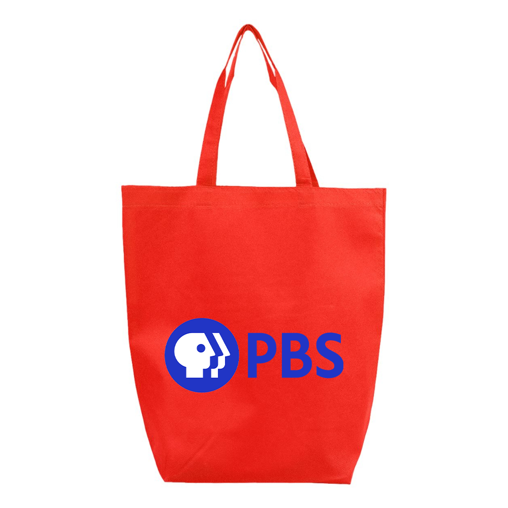 PBS Blue  Q-Tees Non-Woven Gusset Bottom Tote