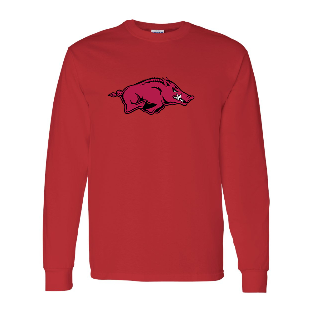 Men's Arkansas Razorbacks  Gildan Heavy Cotton Long Sleeve T-Shirt