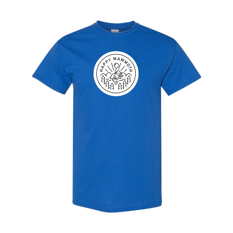Men's Happy Mammoth Logo Cotton T-Shirt
