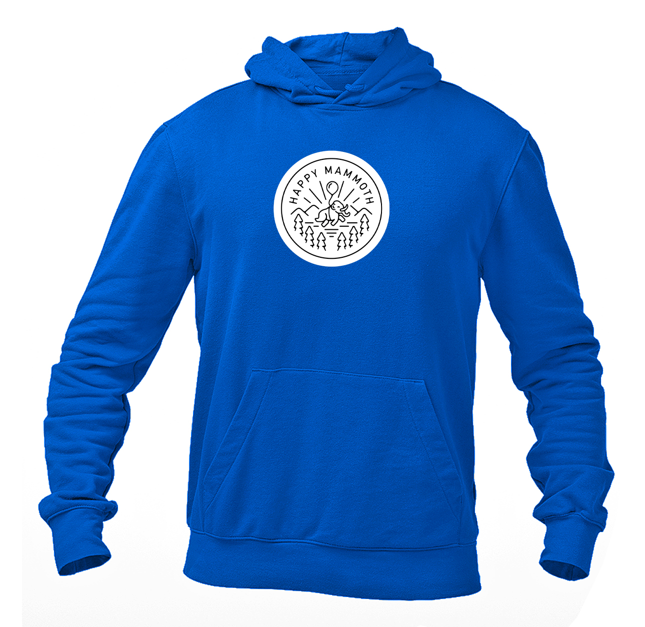 Men's Happy Mammoth Logo Pullover Hoodie