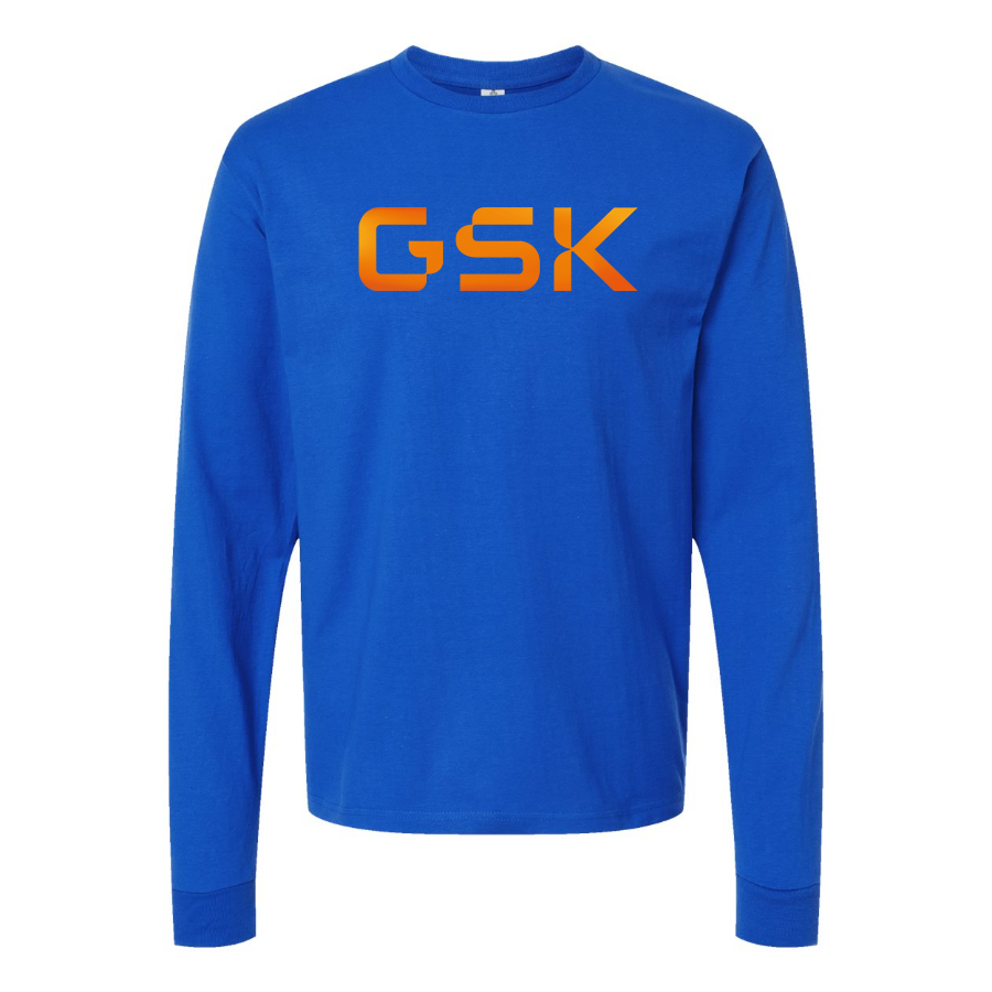 Men's GSK Logo Cotton Long Sleeve T-Shirt