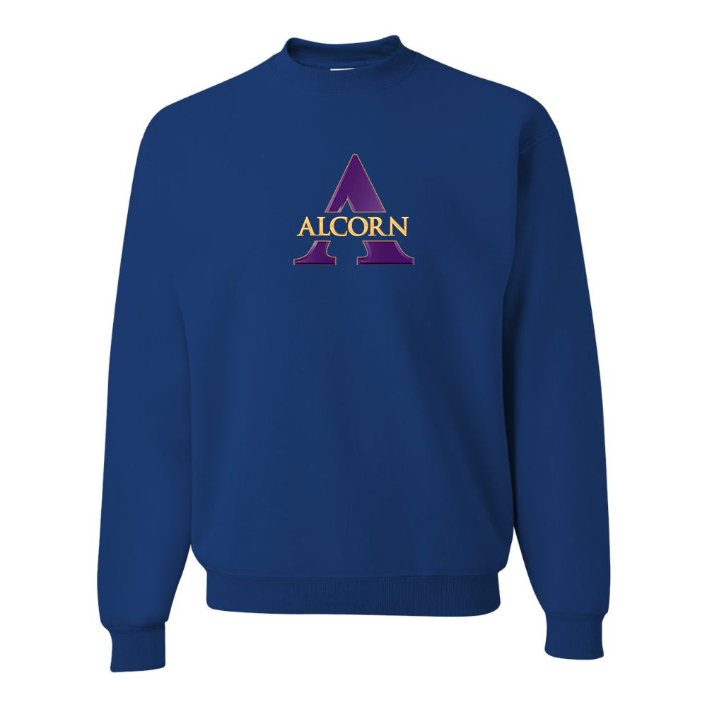 Men's Alcorn State Braves JERZEES NuBlend Crewneck Sweatshirt