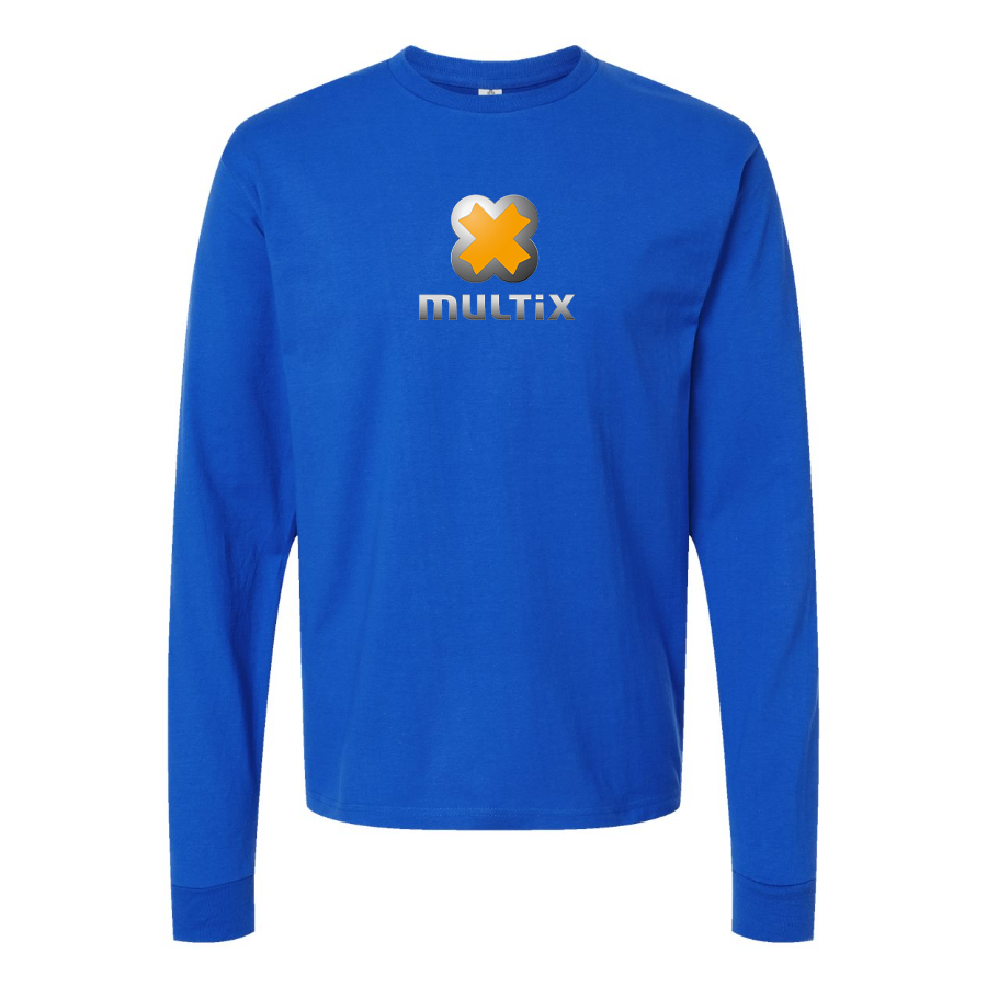 Men's Multix Logo Cotton Long Sleeve T-Shirt