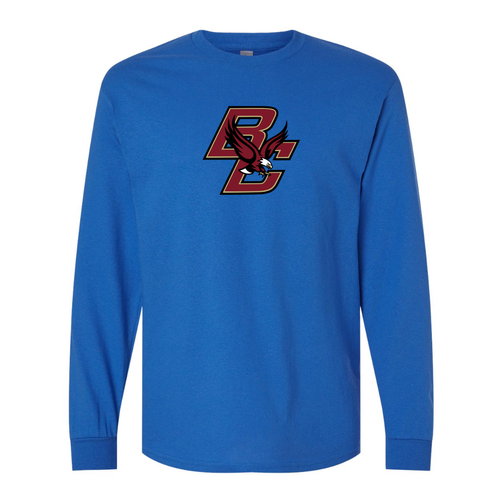 Men's Boston College Eagles Gildan Heavy Cotton Long Sleeve T-Shirt