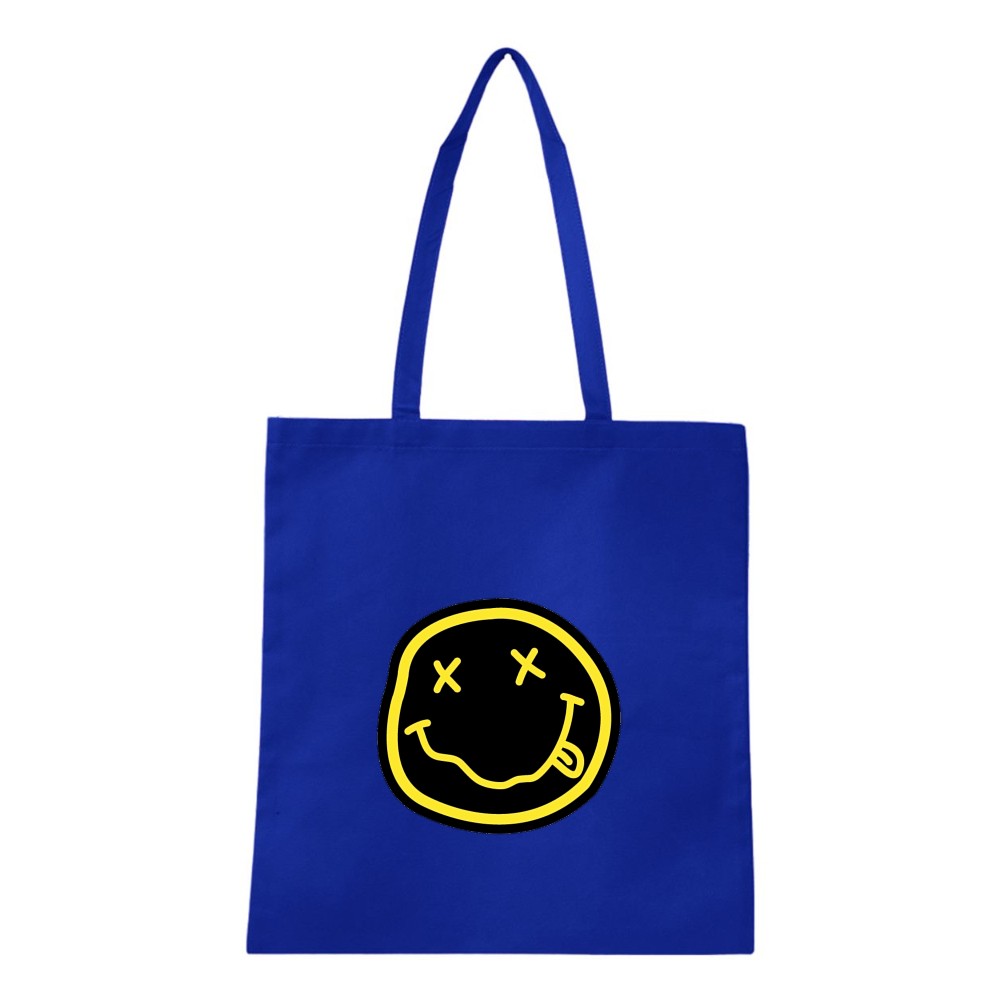 Nirvana Yellow and Black Face Q-Tees Non-Woven  Tote