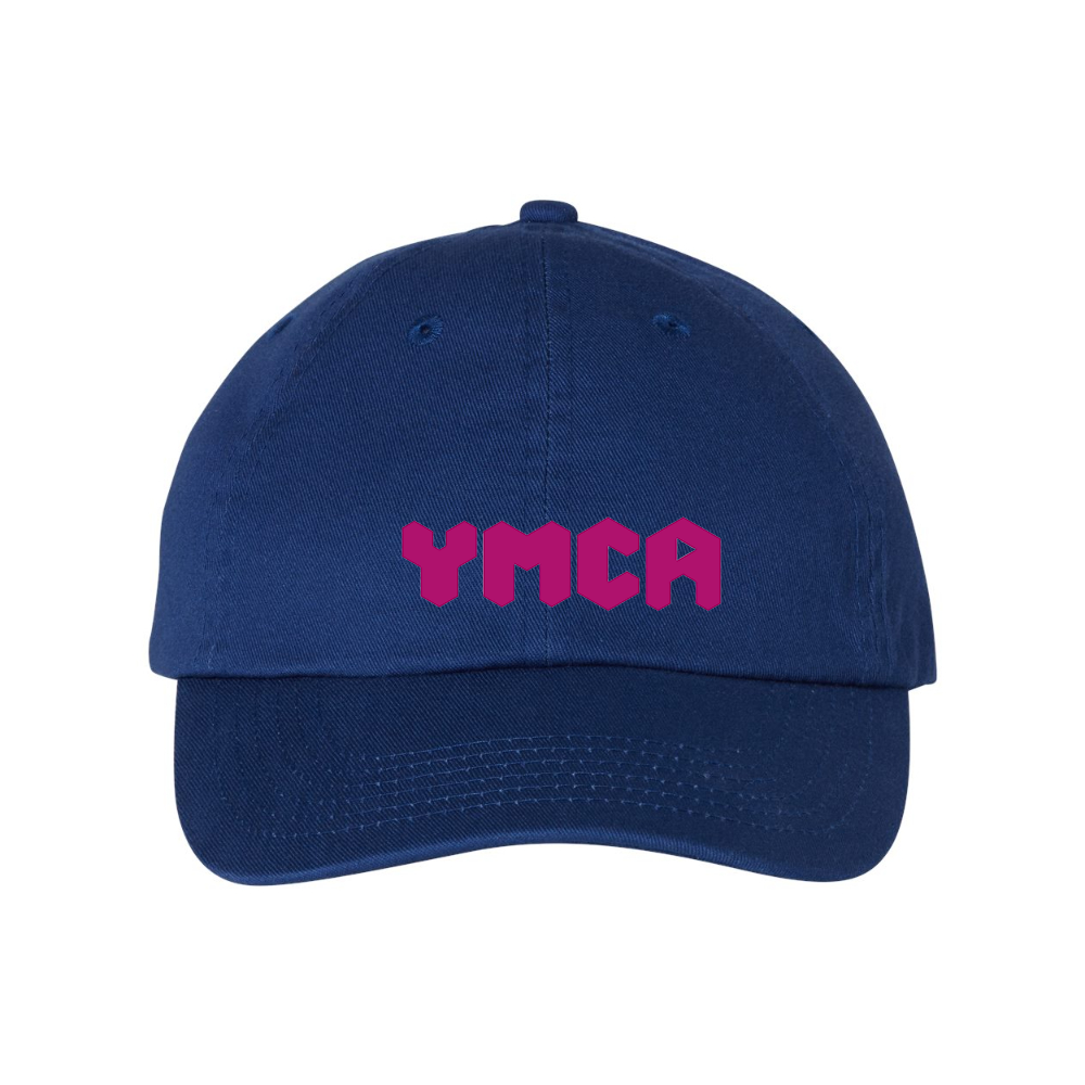 YMCA Mauve Valucap Adult Bio-Washed Classic Dad Hat
