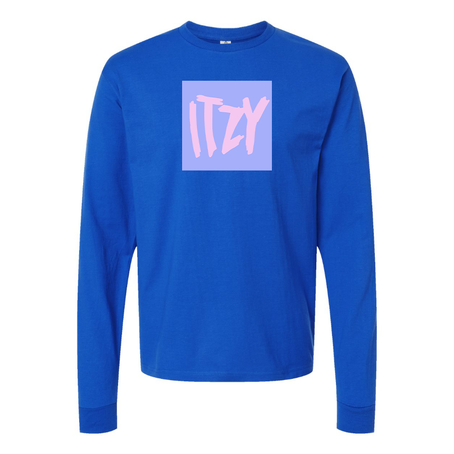 Men's Itzy Logo Cotton Long Sleeve T-Shirt