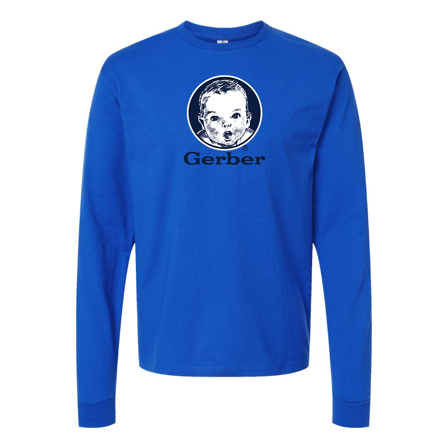 Men's Gerber  Logo Cotton Long Sleeve T-Shirt