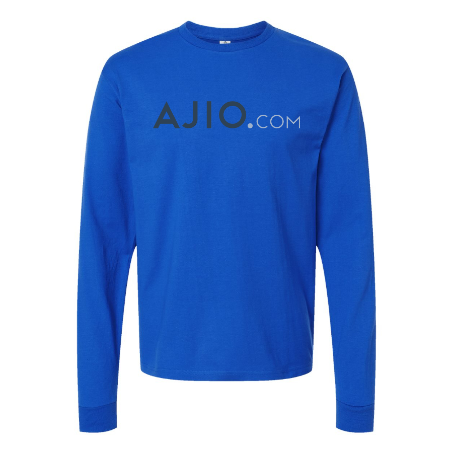 Men's Ajio Logo Cotton Long Sleeve T-Shirt