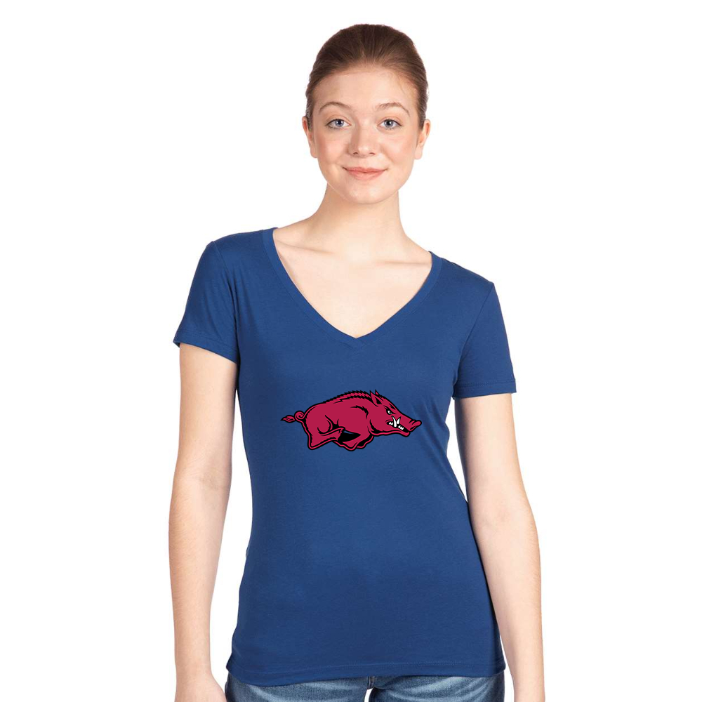 Women's   Arkansas Razorbacks Next Level V-Neck T-Shirt