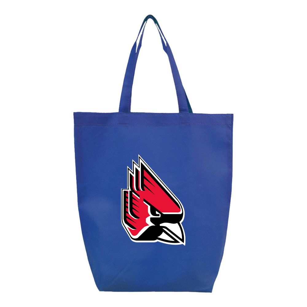 The Ball State Cardinals  Q-Tees Non-Woven Gusset Bottom Tote