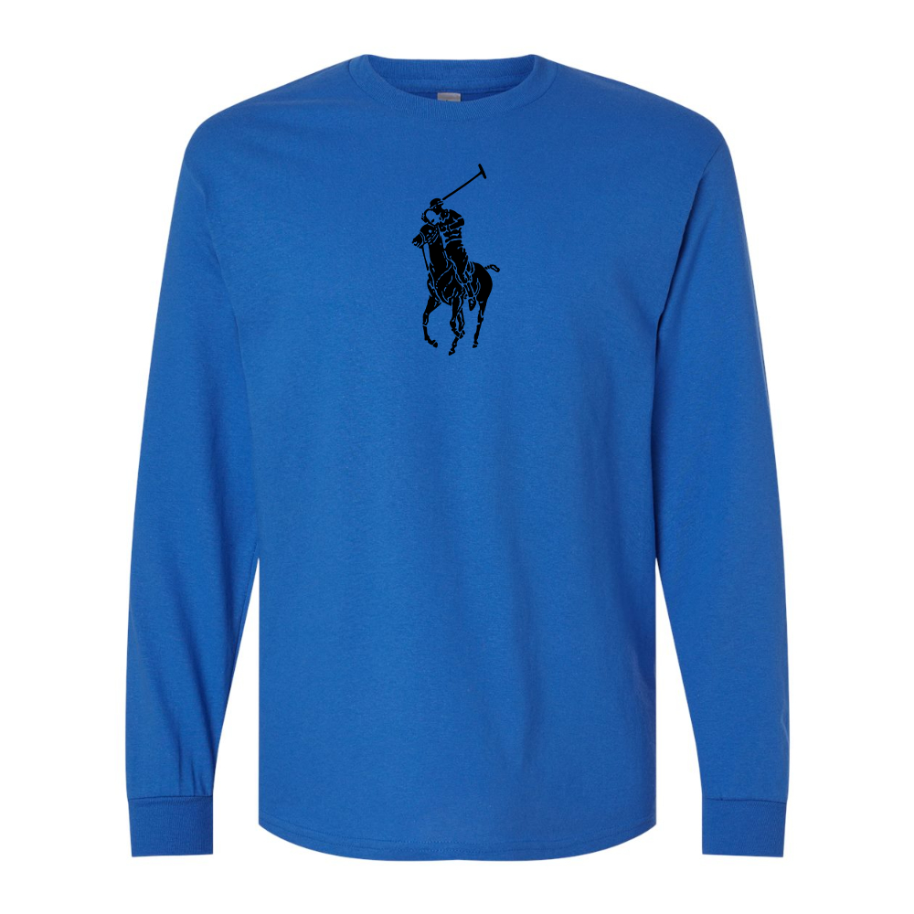 Men's  Polo Ralph Lauren Gildan Heavy Cotton Long Sleeve T-Shirt