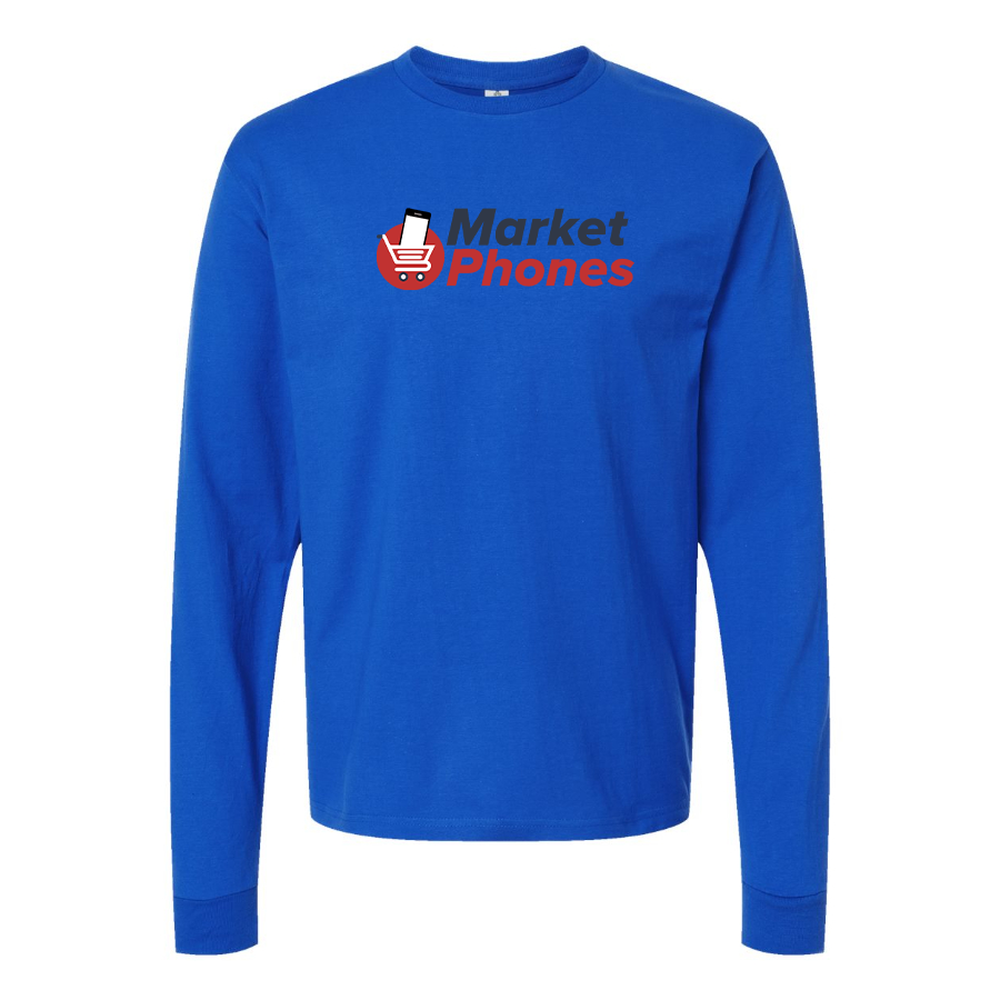 Men's MarketPhones.com Logo Cotton Long Sleeve T-Shirt