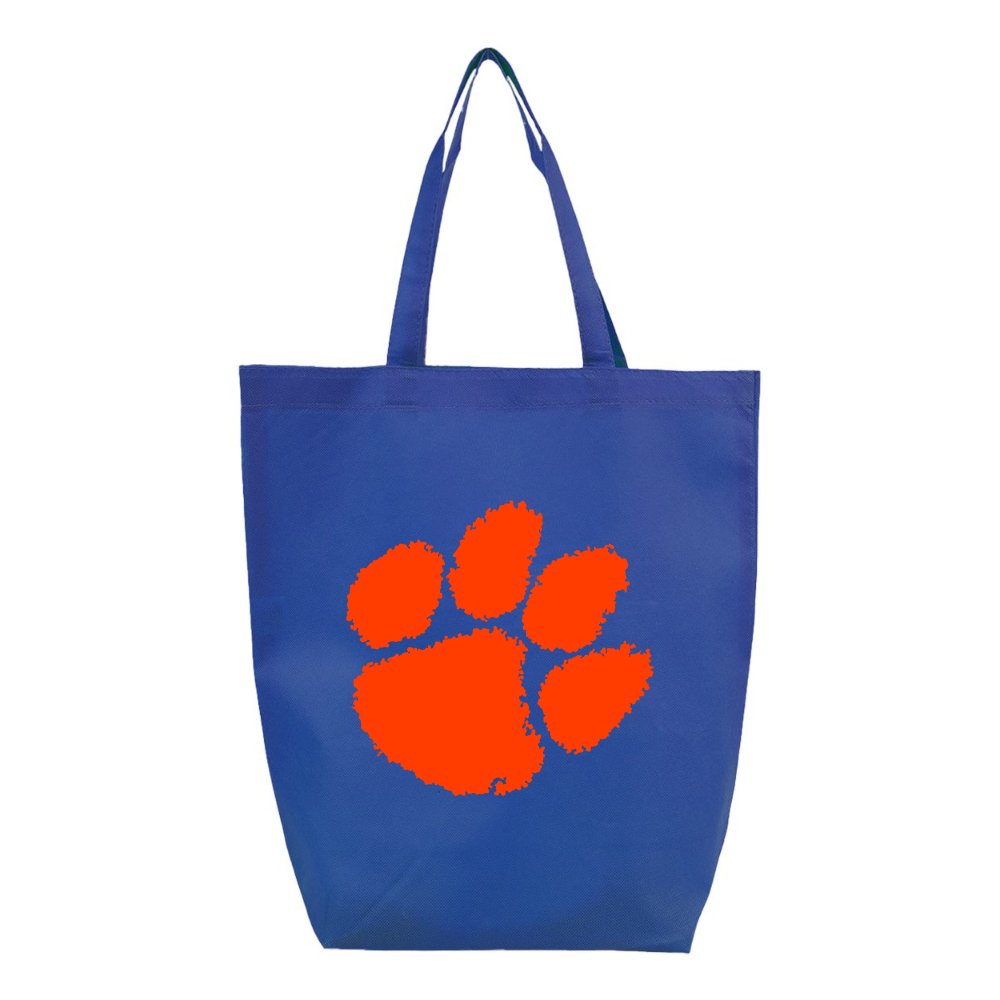 Clemson Tigers Q-Tees Non-Woven Gusset Bottom Tote