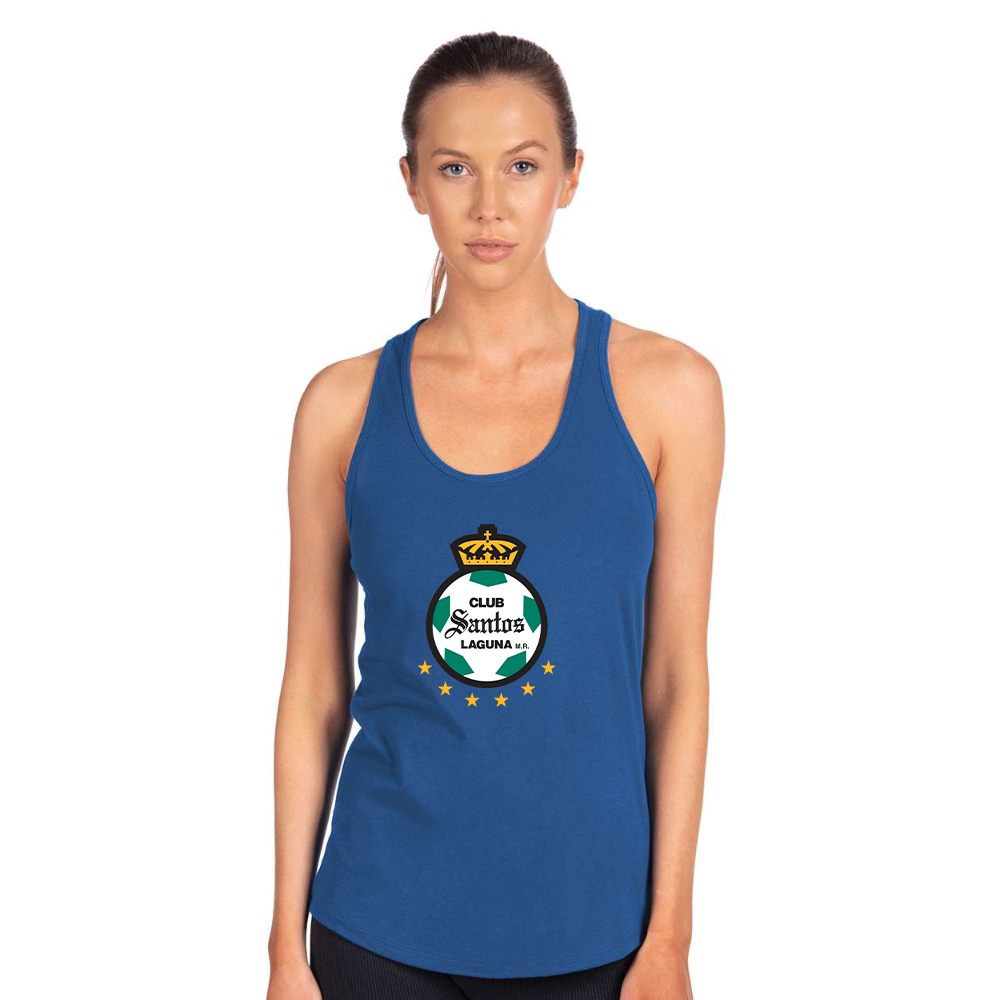 Women's Santos Laguna Soccer Next Level Ideal Racerback Tank